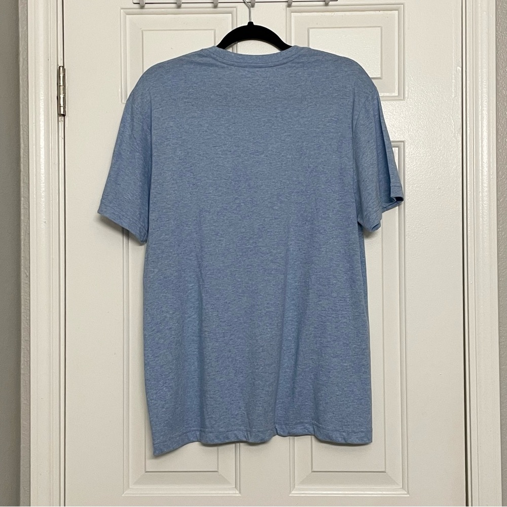 Men's Light Heather Blue Alfani 60% Cotton, 40% Polyester T-Shirt In Size Medium - Picture 10 of 10